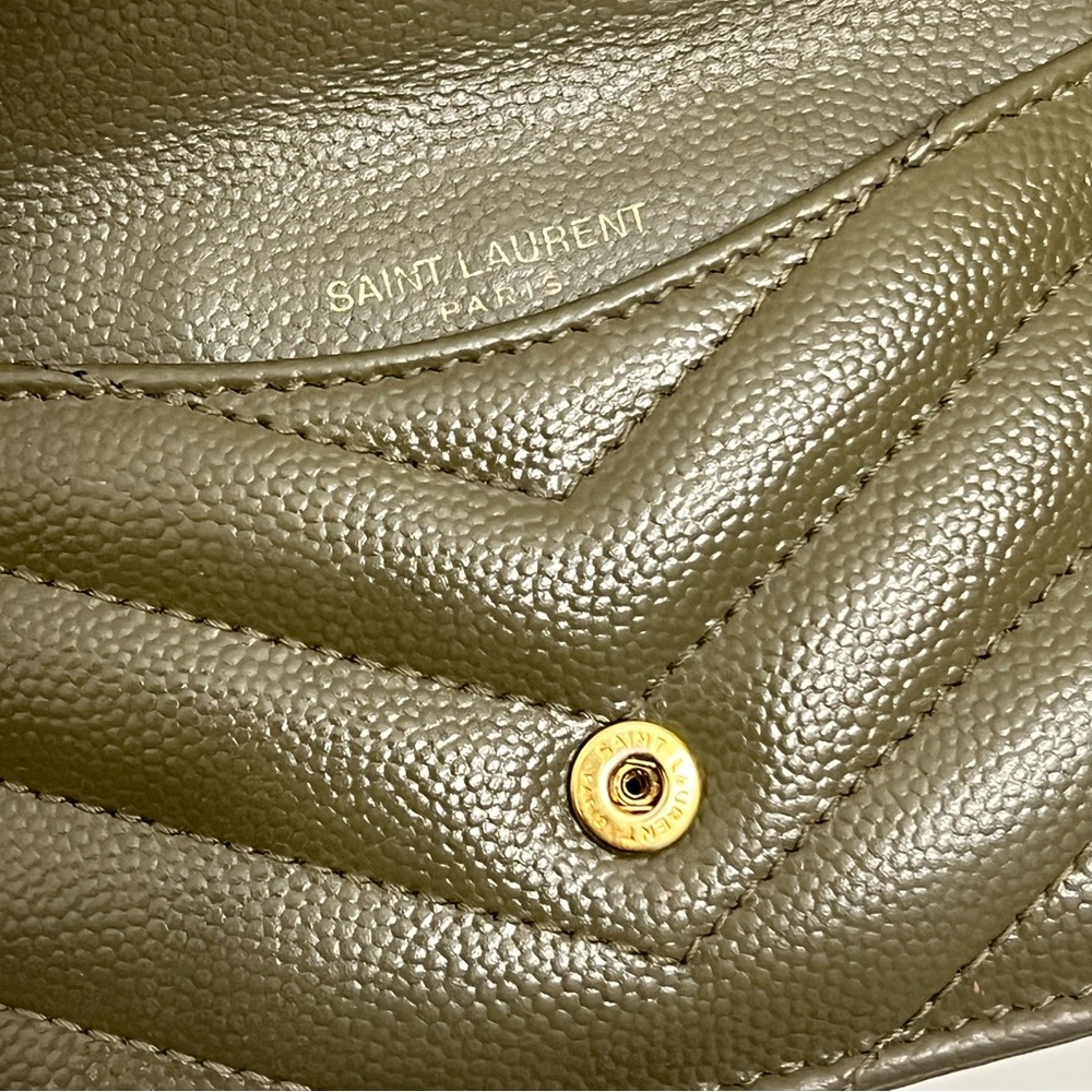 SOLD OFF POSHMARK 
Cassandre YSL Monogram Leather Zip Card Holder - Picture 12 of 16